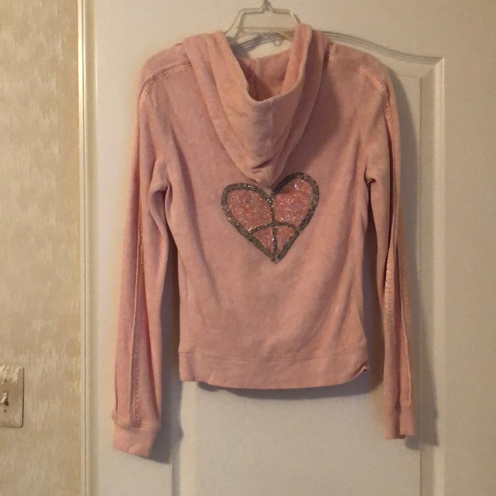 Embellished Twisted heart Hoodie and pants set - Picture 2 of 8
